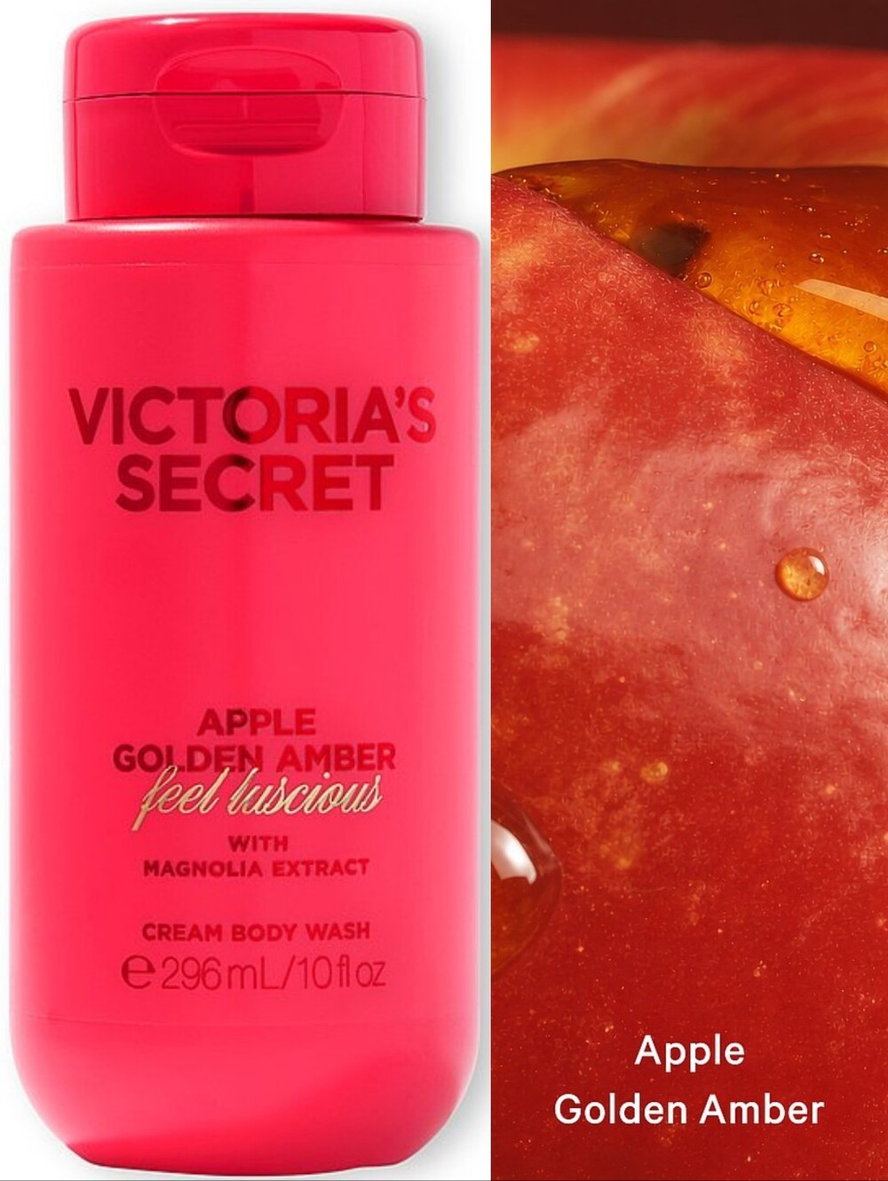 Victoria's Secret Apple Golden Amber Cream Body Wash 10oz NEW